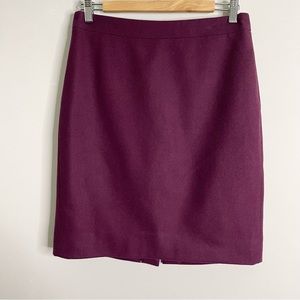 J. CREW The Pencil Skirt Wool Blend Skirt